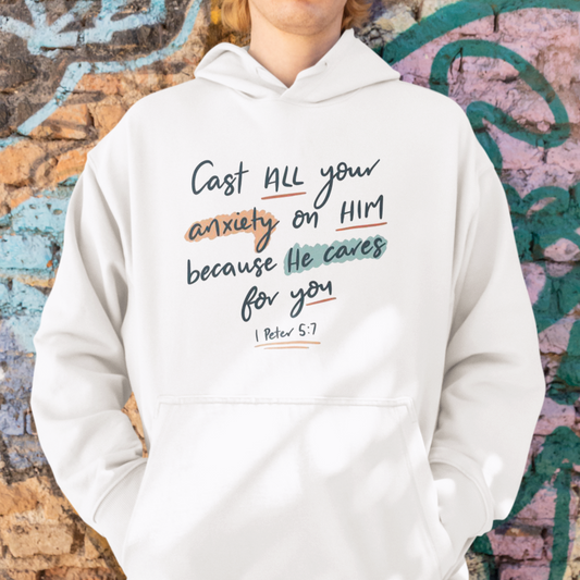 1 Peter 5:7 Unisex - Hoodie