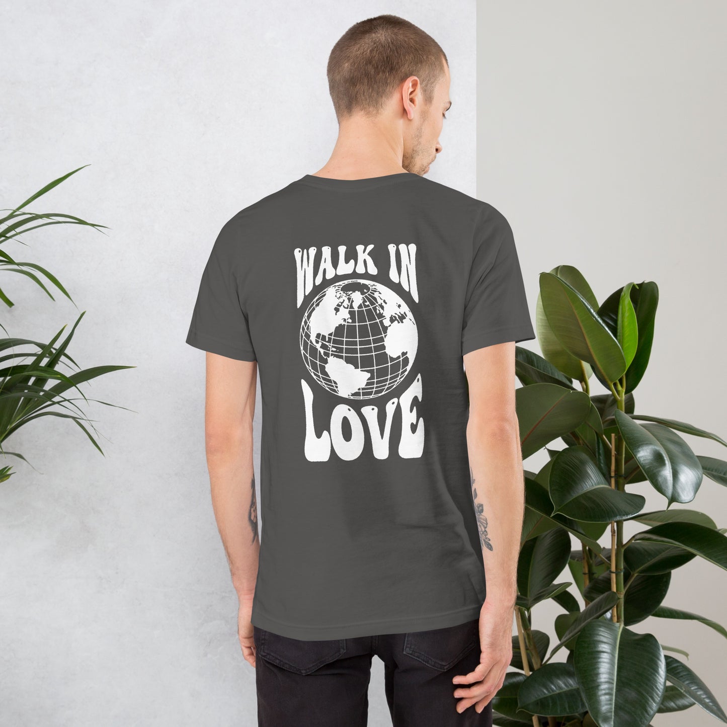 Walk in Love - White Print - Unisex t-shirt