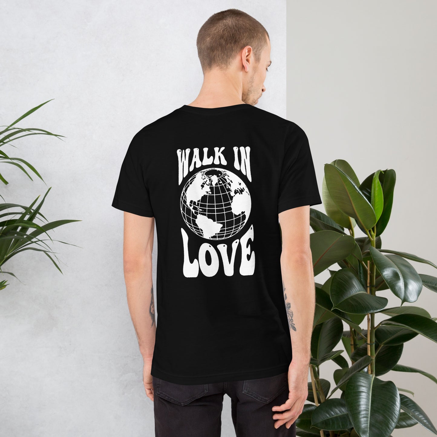 Walk in Love - White Print - Unisex t-shirt