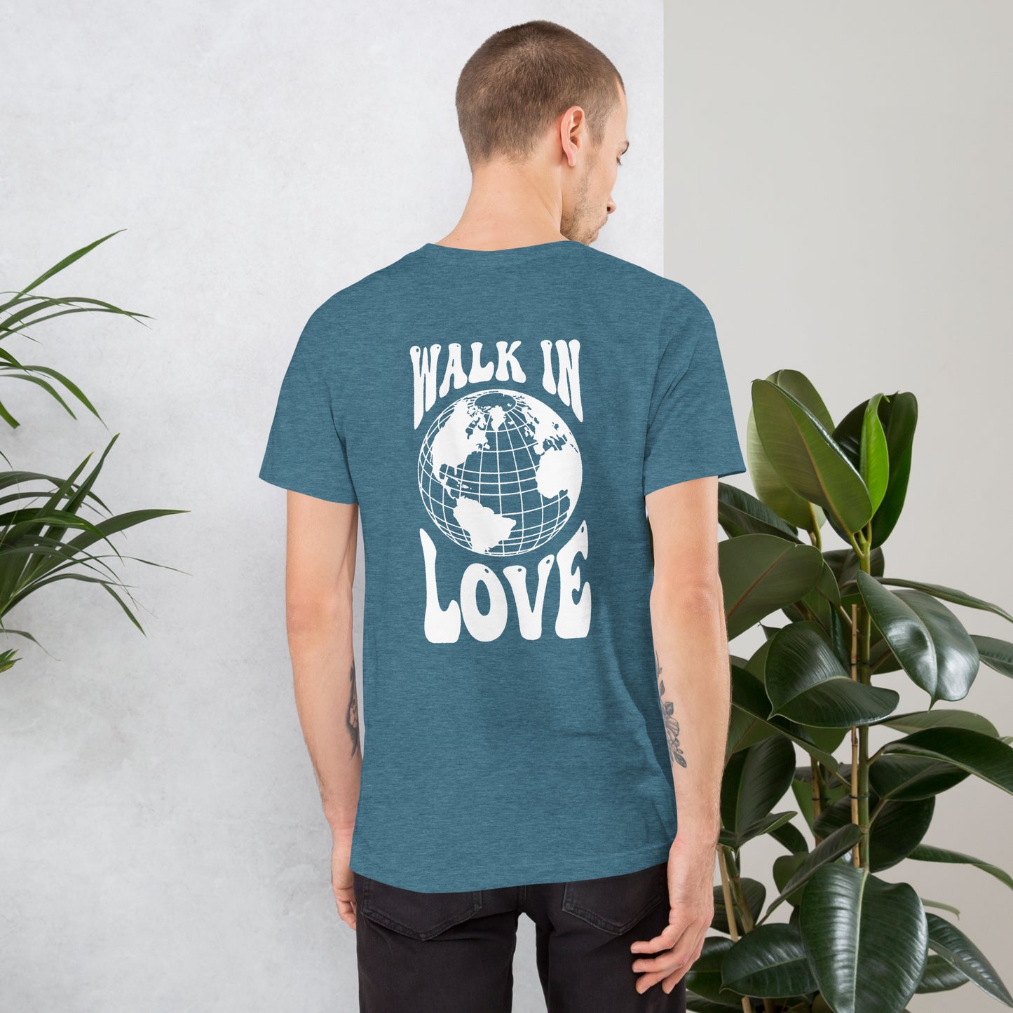 Walk in Love - White Print - Unisex t-shirt