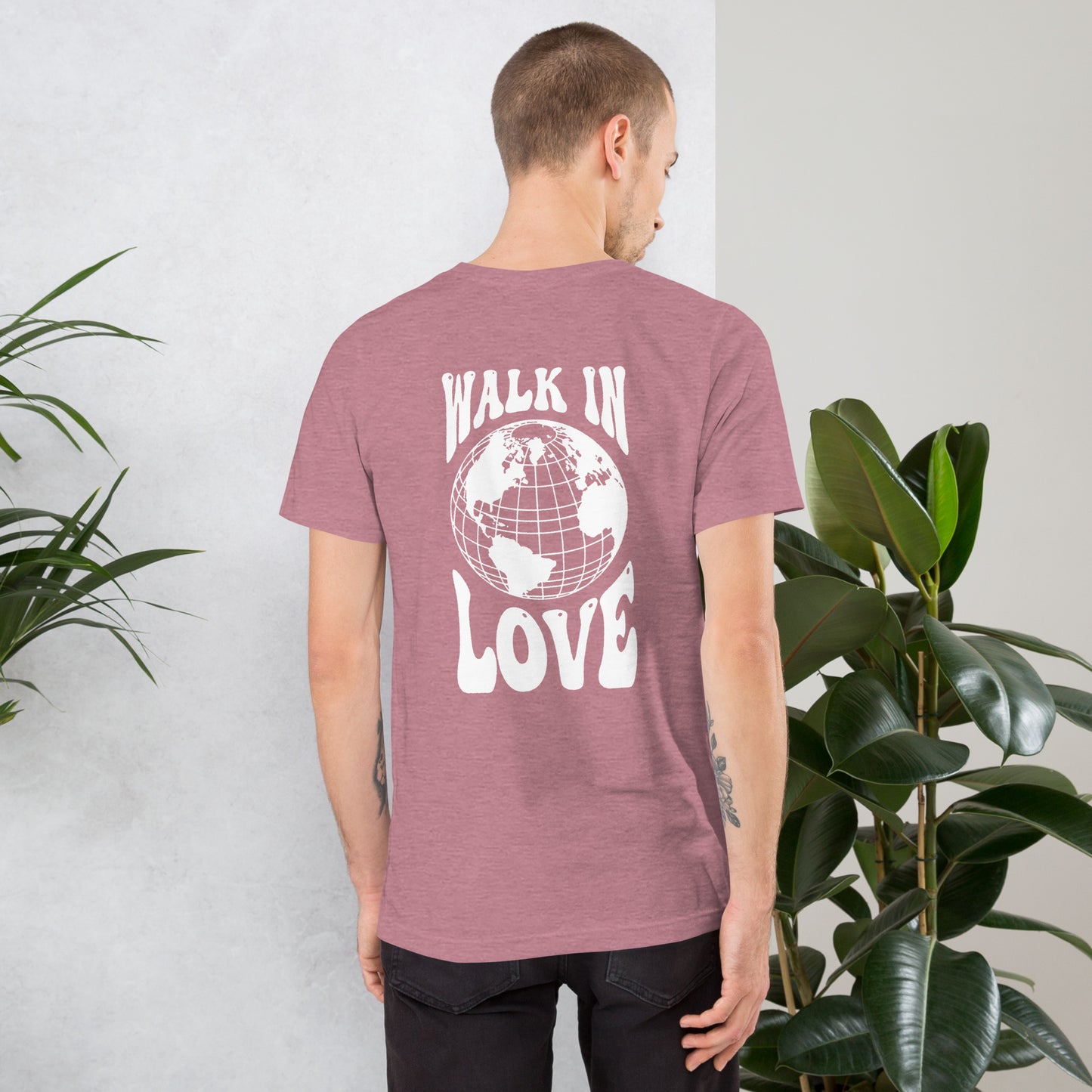 Walk in Love - White Print - Unisex t-shirt