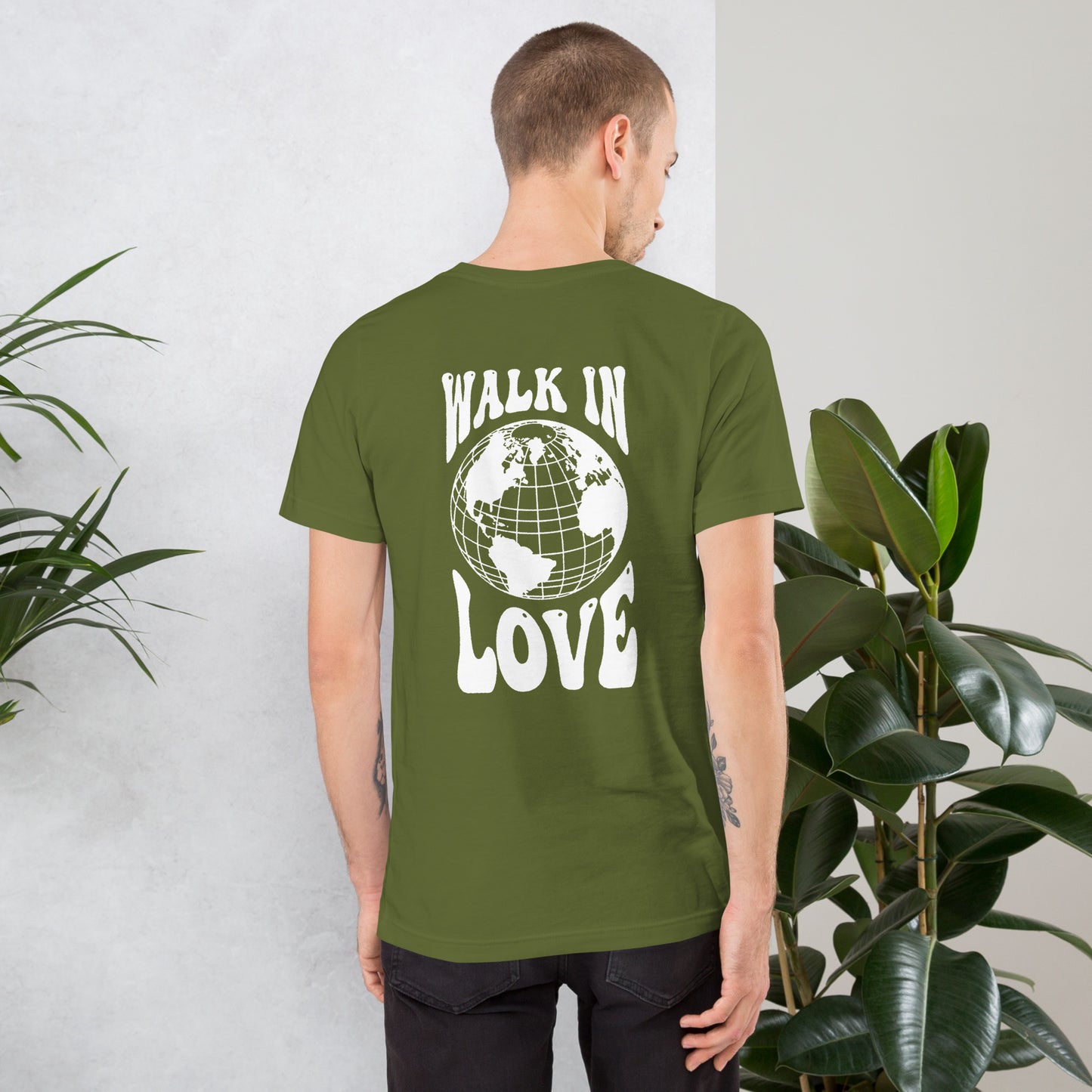 Walk in Love - White Print - Unisex t-shirt