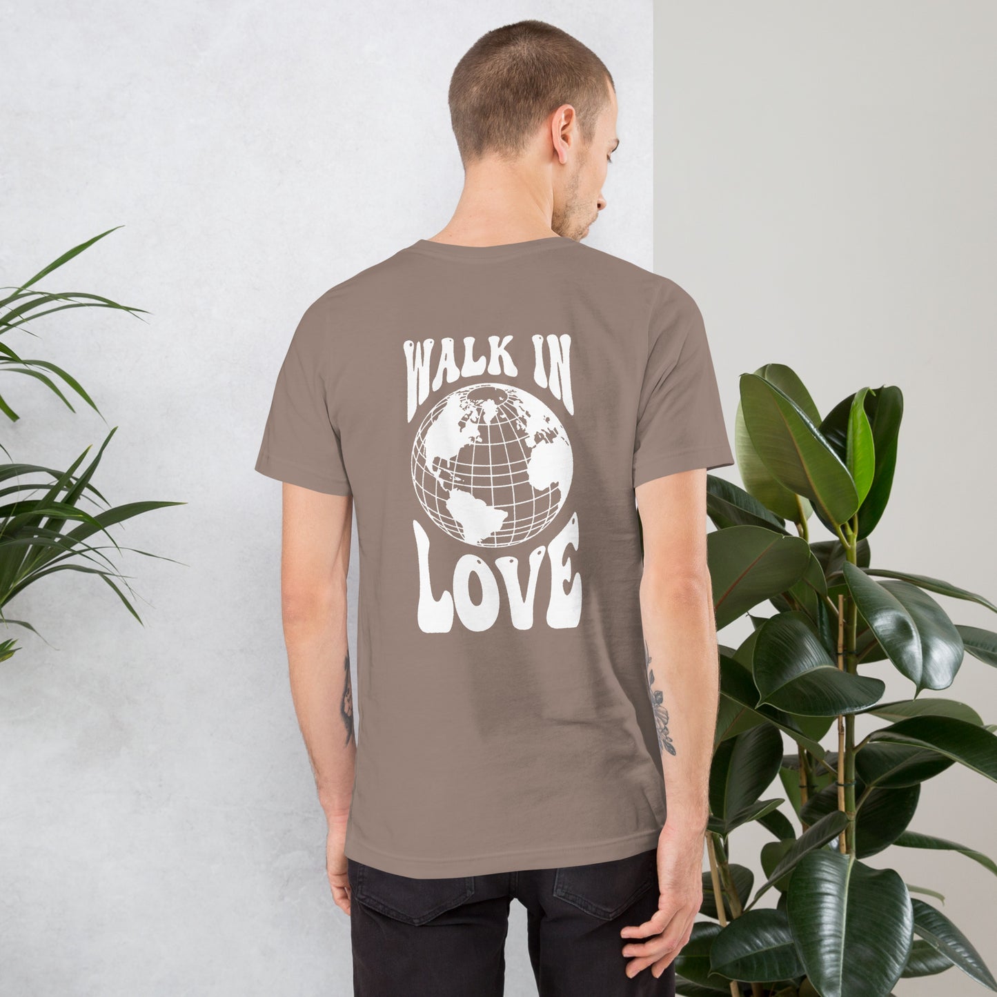 Walk in Love - White Print - Unisex t-shirt