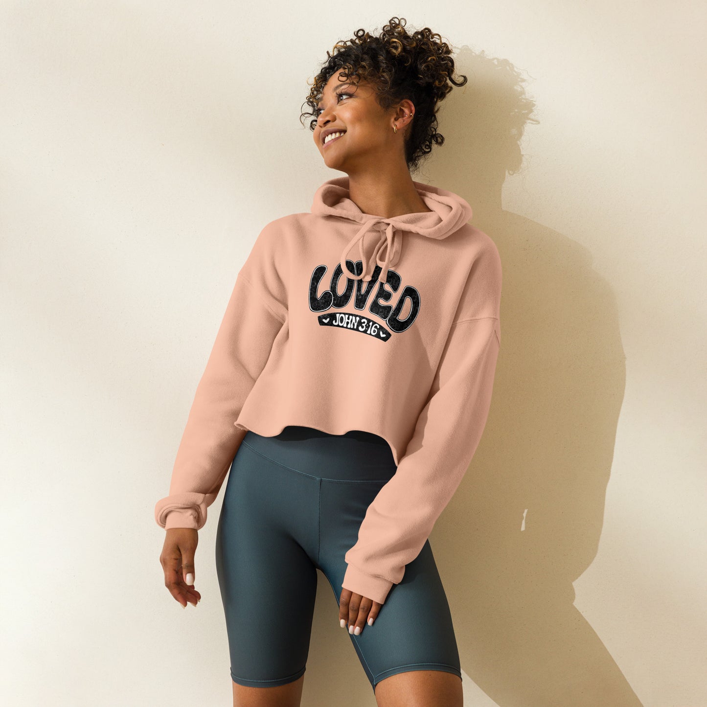 Loved - Crop Hoodie