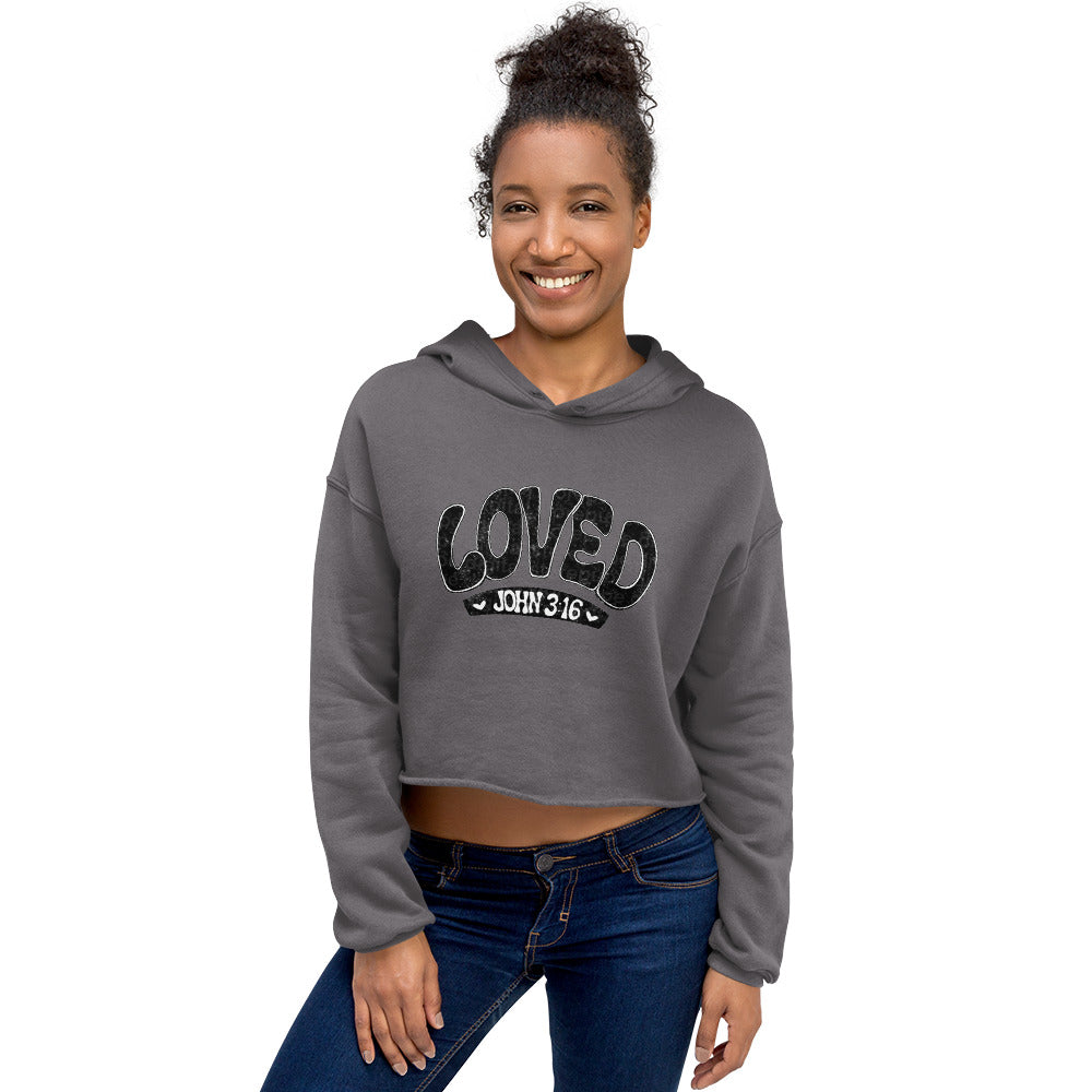 Loved - Crop Hoodie